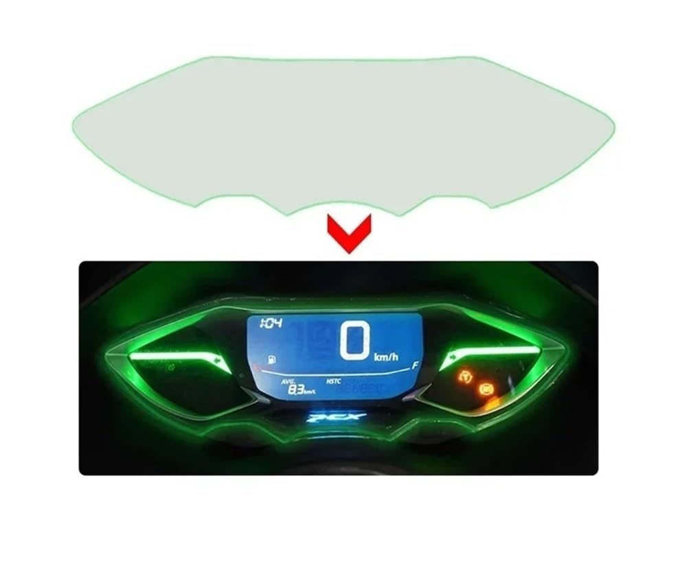 Dashboard Displayschutzfolie Tachoschutzfolie Für H&ond&a PCX160 PCX125 2021 2022 PCX 160 125 Instrument Cluster Kratzschutzfolie Armaturenbrett Displayschutzfolie von HUEKDLSW