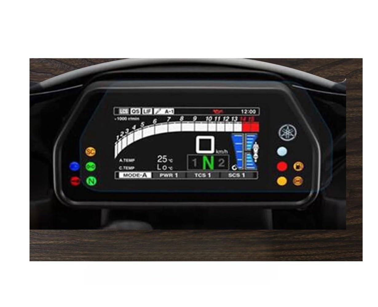 Dashboard Displayschutzfolie Tachoschutzfolie Für Ya&maha YZF R1 MS R1M R1S YZF-R1M MT10 SP MT-10 SP Cluster Kratzschutzfolie Displayschutzfolie von HUEKDLSW