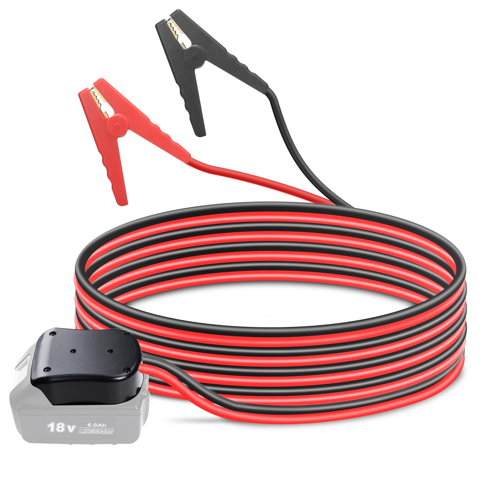 HUGOOME Kabel Power Tool Line, 1.5m 8.37mm² Starthilfekabel Klemmen für Makita BL18 18V Akku-Starter, Automotive Booster Kabel von HUGOOME