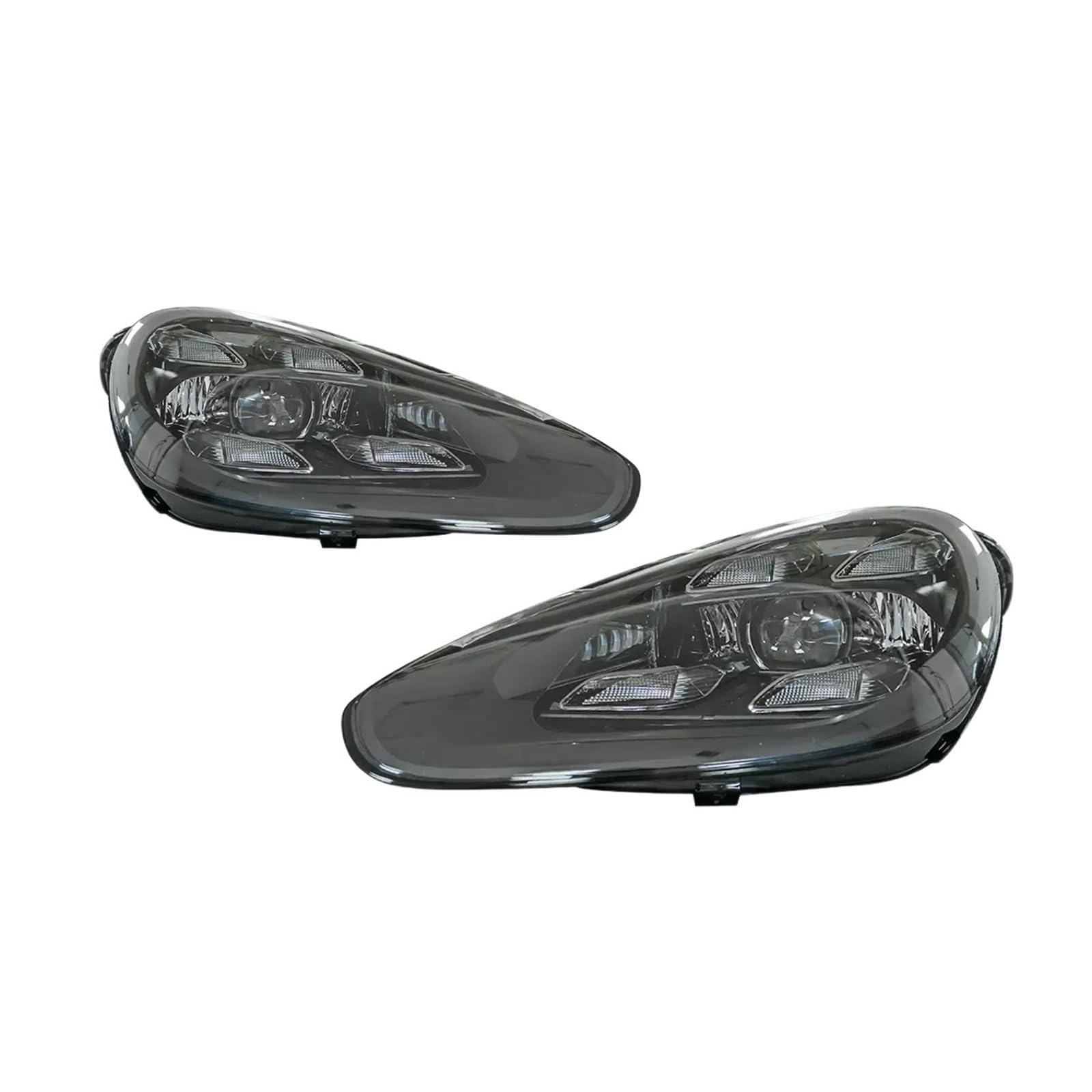 HUHASJEQ Auto Lichter Kopf Lampen Kompatibel for Porsche Cayenne 958,1 958,2 2011-2018 Upgrade 2020 Matrix Laser Scheinwerfer(LHD,15-18 Headlights) von HUHASJEQ