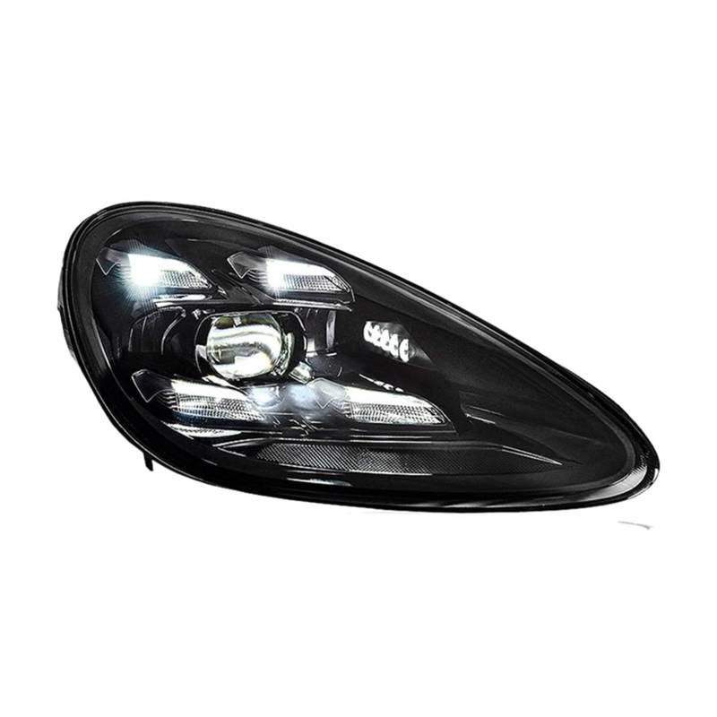 HUHASJEQ Auto Styling Kompatibel for Porsche Cayenne Kopf Licht 2011-2014 Cayenne Kopf Lampe Vorne DRL Blinker Fernlicht projektor Objektiv(Left side) von HUHASJEQ