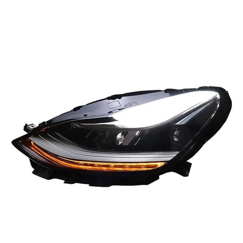 HUHASJEQ Auto Styling Kopf Lampe Kompatibel for Tesla Modell 3 Scheinwerfer 2017-2022 Scheinwerfer Model3 DRL Blinker Fernlicht angel Eye Projektor von HUHASJEQ