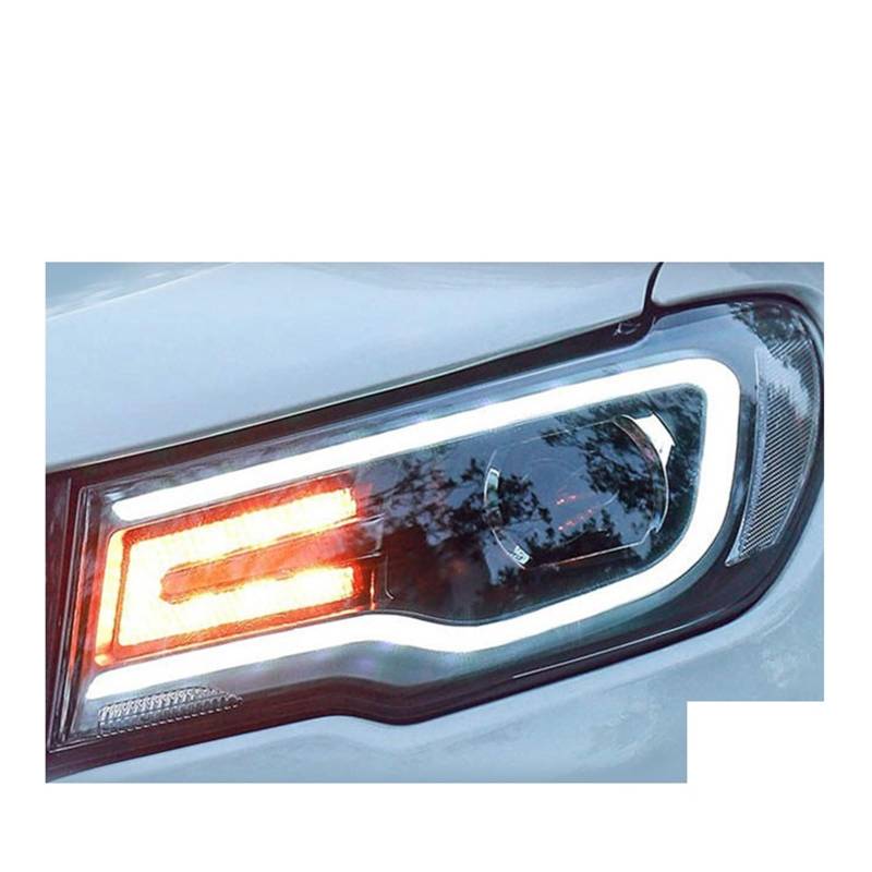 HUHASJEQ Autozubehör kompatibel for Jeep Compass Scheinwerfer 2017–2019 Scheinwerfer Kompass DRL Blinker Fernlicht Angel Eye Projektorlinse von HUHASJEQ