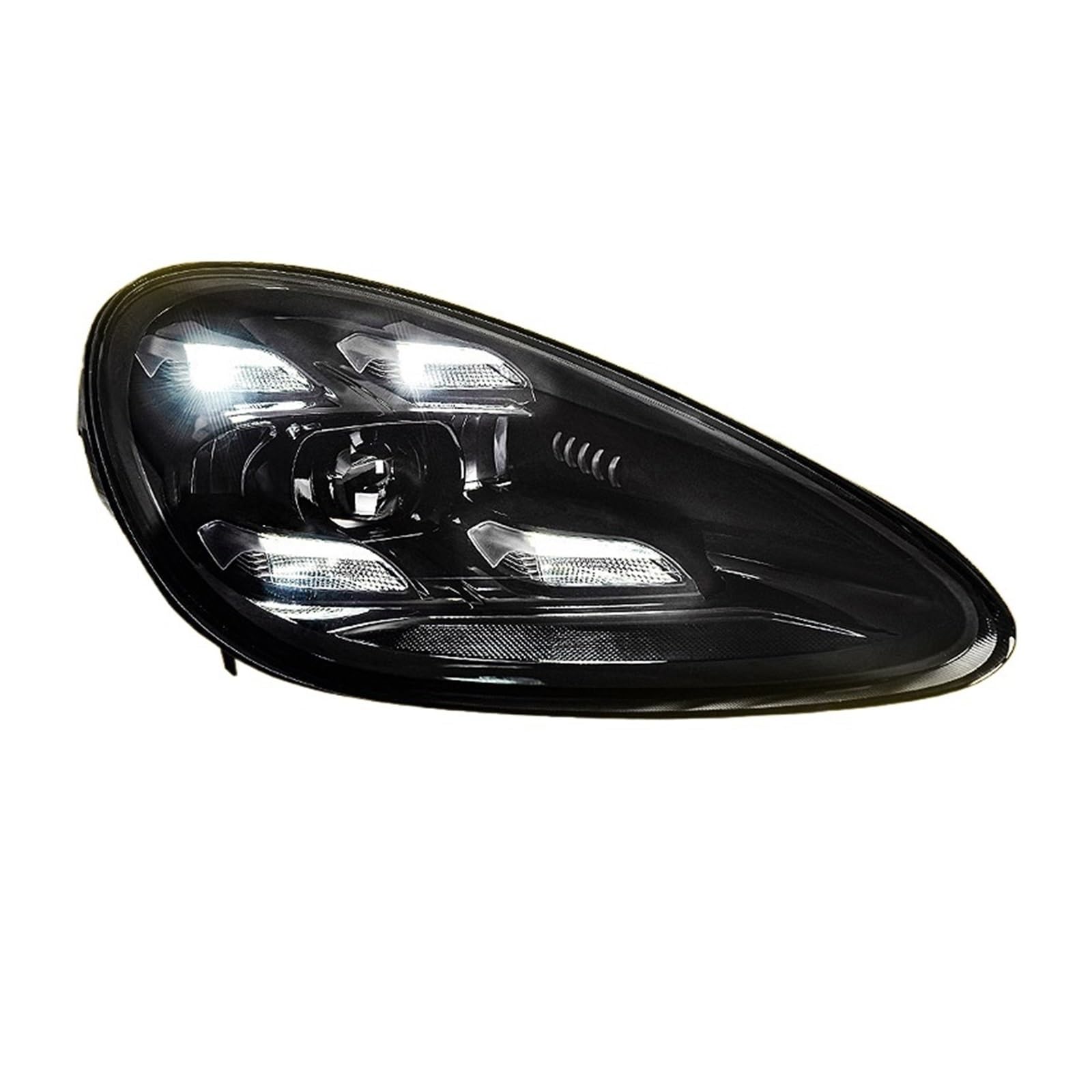 HUHASJEQ Scheinwerfer kompatibel for Porsche Cayenne Scheinwerfer 2011–2014 DRL Lauflicht Abblendlicht + Fernlicht-Baugruppe(Left Side) von HUHASJEQ