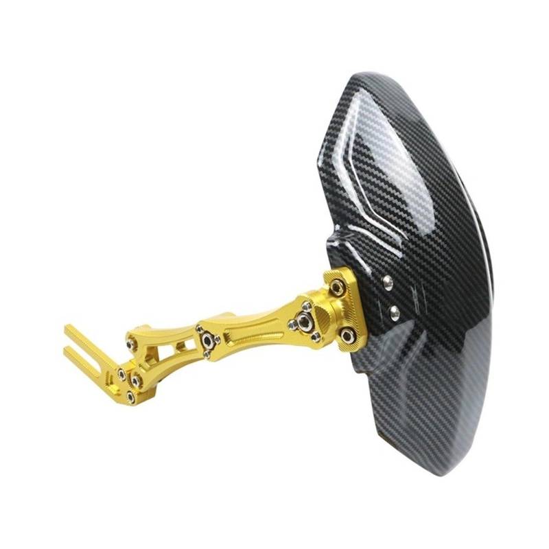 Motorrad-Kotflügel Für K&awasaki Für Z250 Für Er Für 6f Motorrad Aluminium Kotflügel Hinten Carbon Faser Druck Kunststoff Kotflügel Hinterradschutzblech Mud Splash(Gold) von HUIBOOO