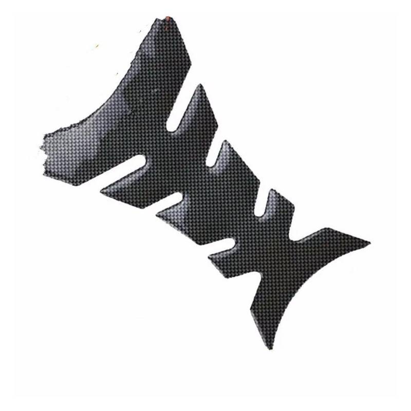 Motorrad Tankpad 1PC Carbon Motorrad Tank Pad Schutz Aufkleber Aufkleber Tankdeckel Pad Aufkleber(Black) von HUIBOOO