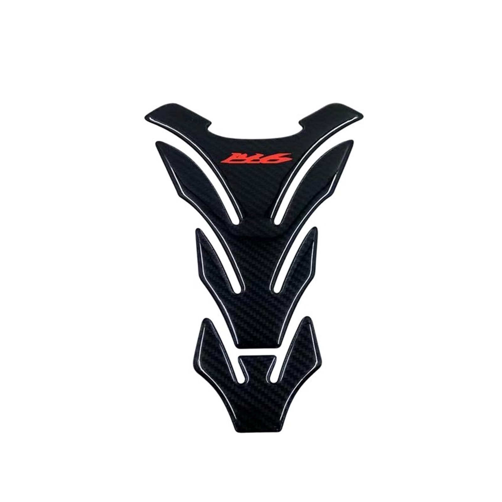 Motorrad Tankpad Aufkleber Carbon Look Motorrad Tank Pad Schutz Aufkleber Fall Tankpad Abziehbilder Für Ya&maha Für YZF600 Für YZF-R6 Für R6S Tankdeckel Pad Aufkleber(BlackB) von HUIBOOO