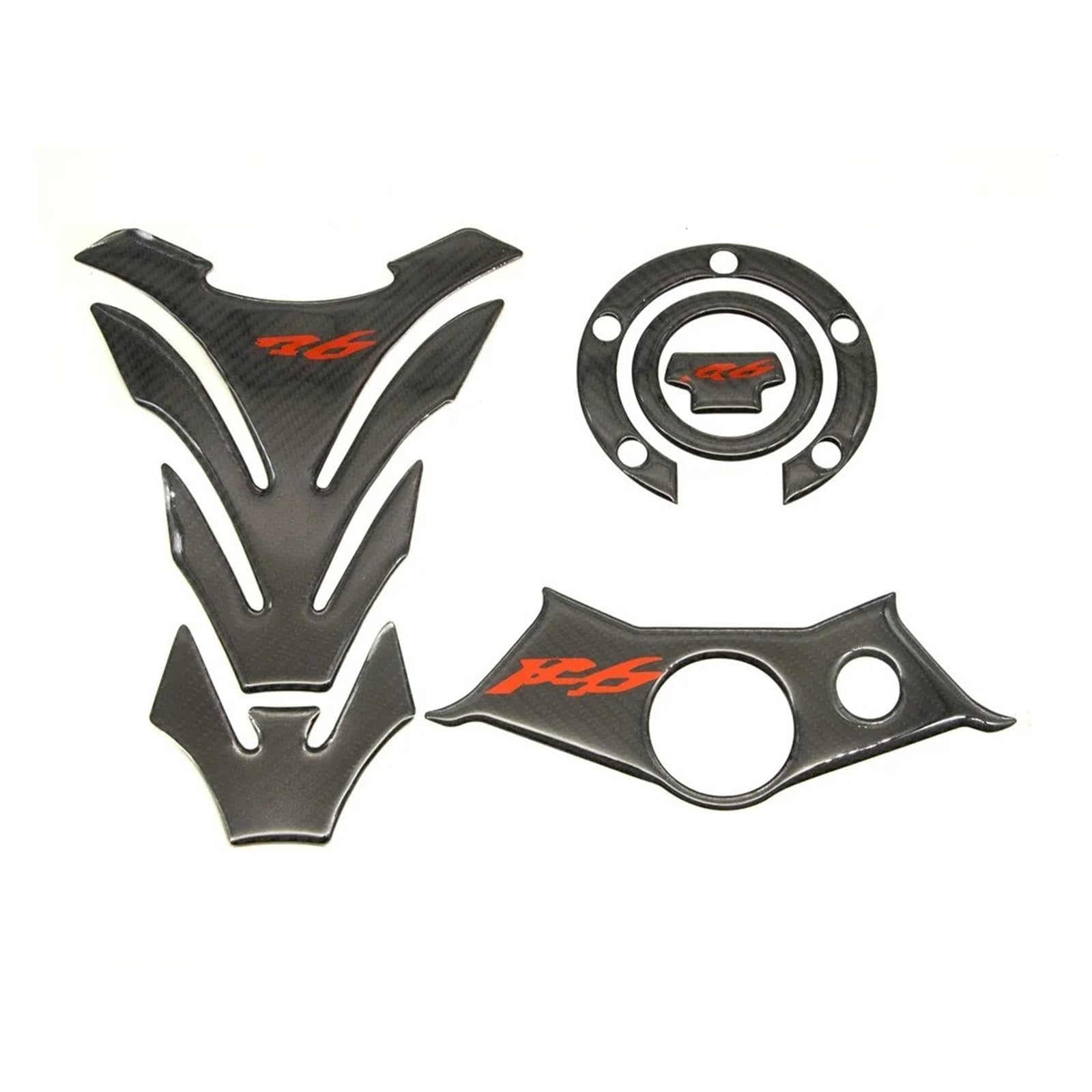 Motorrad Tankpad Aufkleber Tankpad Öltankdeckel Abdeckung Gabelbrückenschutz Motorradaufkleber Für Ya&maha Für YZF Für R6 2003 2004 2005 Tankdeckel Pad Aufkleber(Tank Kit Sticker) von HUIBOOO