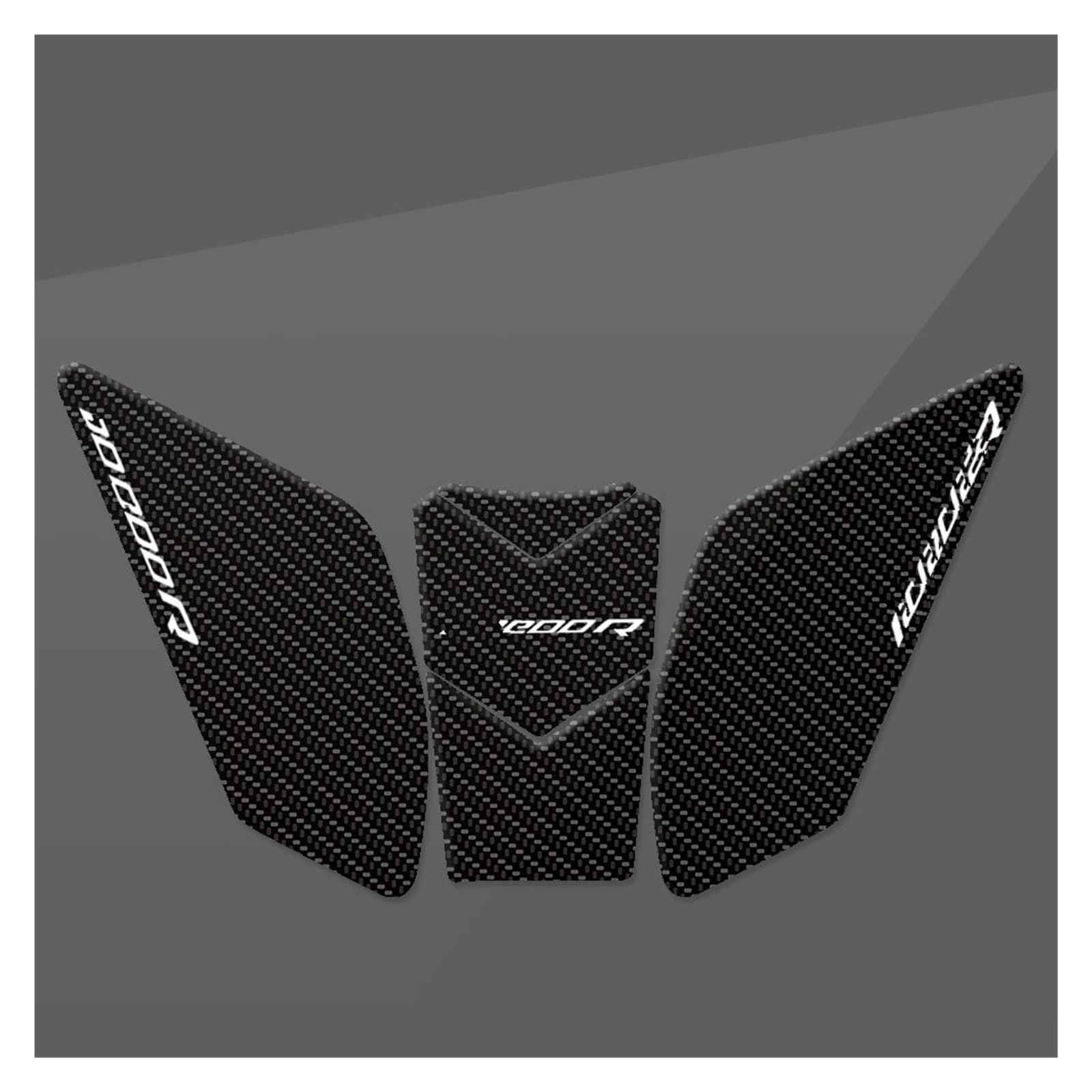 Motorrad Tankpad Für B&MW Für R1200R 2015-2018 Motorrad Tank Pad Schutz Aufkleber Decals Transparent Tankdeckel Pad Aufkleber(Black B-01) von HUIBOOO