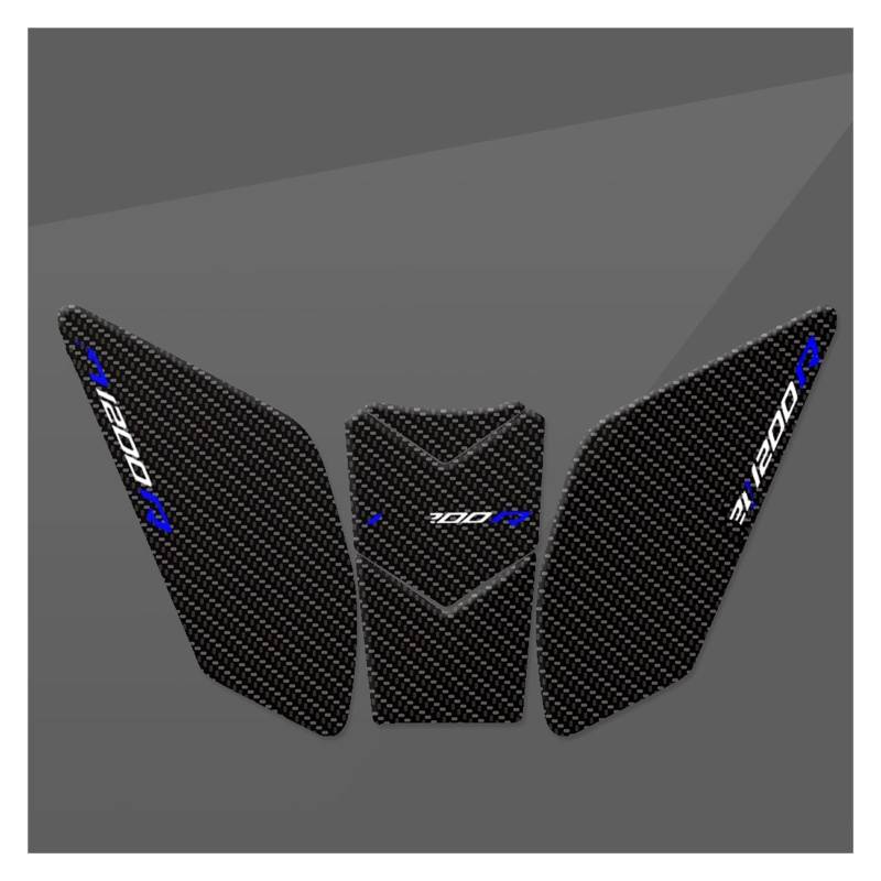 Motorrad Tankpad Für B&MW Für R1200R 2015-2018 Motorrad Tank Pad Schutz Aufkleber Decals Transparent Tankdeckel Pad Aufkleber(Black B-03) von HUIBOOO