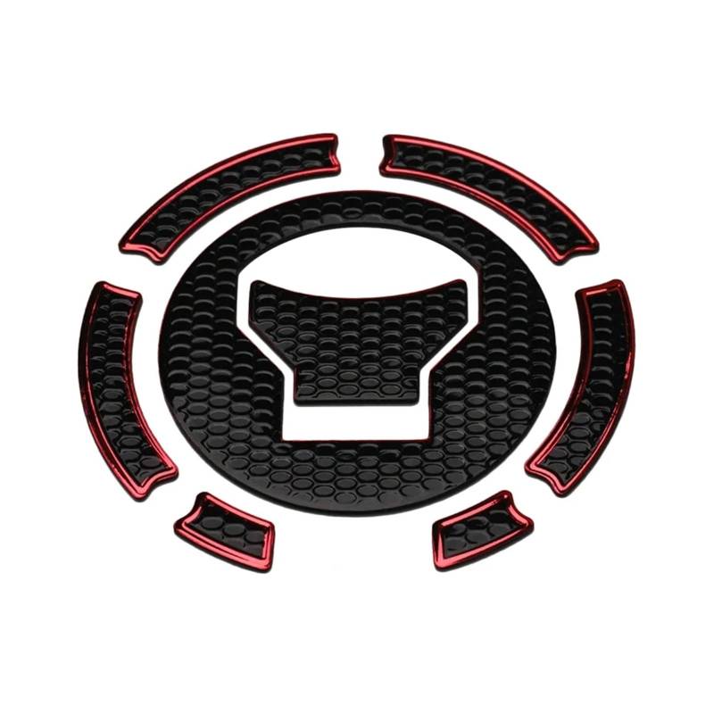 Motorrad Tankpad Für CB650F CBR650F VFR800X CBR500R/CB500F/X 1 Stücke Motorrad Aufkleber Kraftstoff Tank Pad Gas Öl Kappe Schutz Abdeckung Schutz Tankdeckel Pad Aufkleber(Red) von HUIBOOO