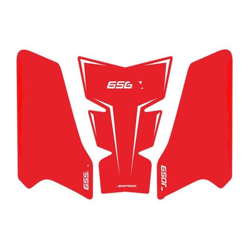 Motorrad Tankpad Für CBR650R 2019-2024 Seitliches Tankpad Tankpads Schutzaufkleber Aufkleber Gas Kniegriff Traktionspad Tankdeckel Pad Aufkleber(Red-3pcs) von HUIBOOO