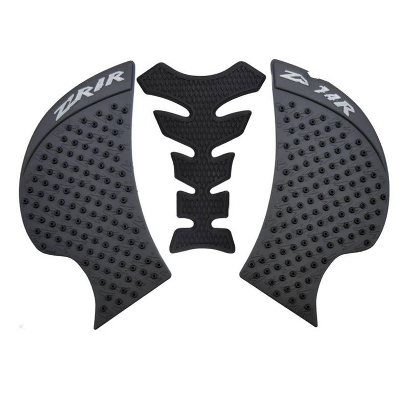 Motorrad Tankpad Für K&awasaki Für ZX14R 2006-2020 Für ZX6R 2007 2008 2017-2020 Für ZX14R Motorrad Anti Slip Tank Pad Aufkleber Gas Aufkleber Tankdeckel Pad Aufkleber(Blac7) von HUIBOOO