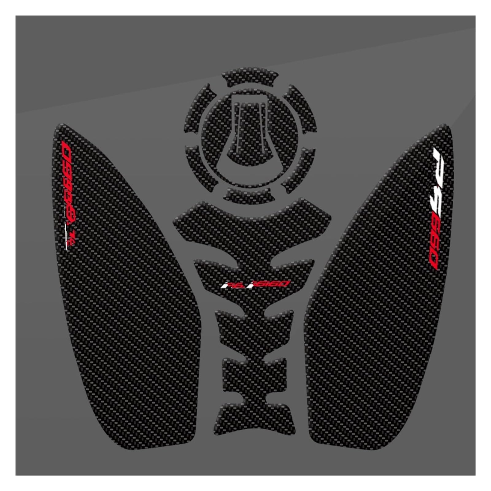 Motorrad Tankpad Motorrad Tank Pad Aufkleber Textur Transparente Aufkleber Für A&PRILIA Für RS660 2023-2020 2022 2021 Tankdeckel Pad Aufkleber(Multi-colored6) von HUIBOOO