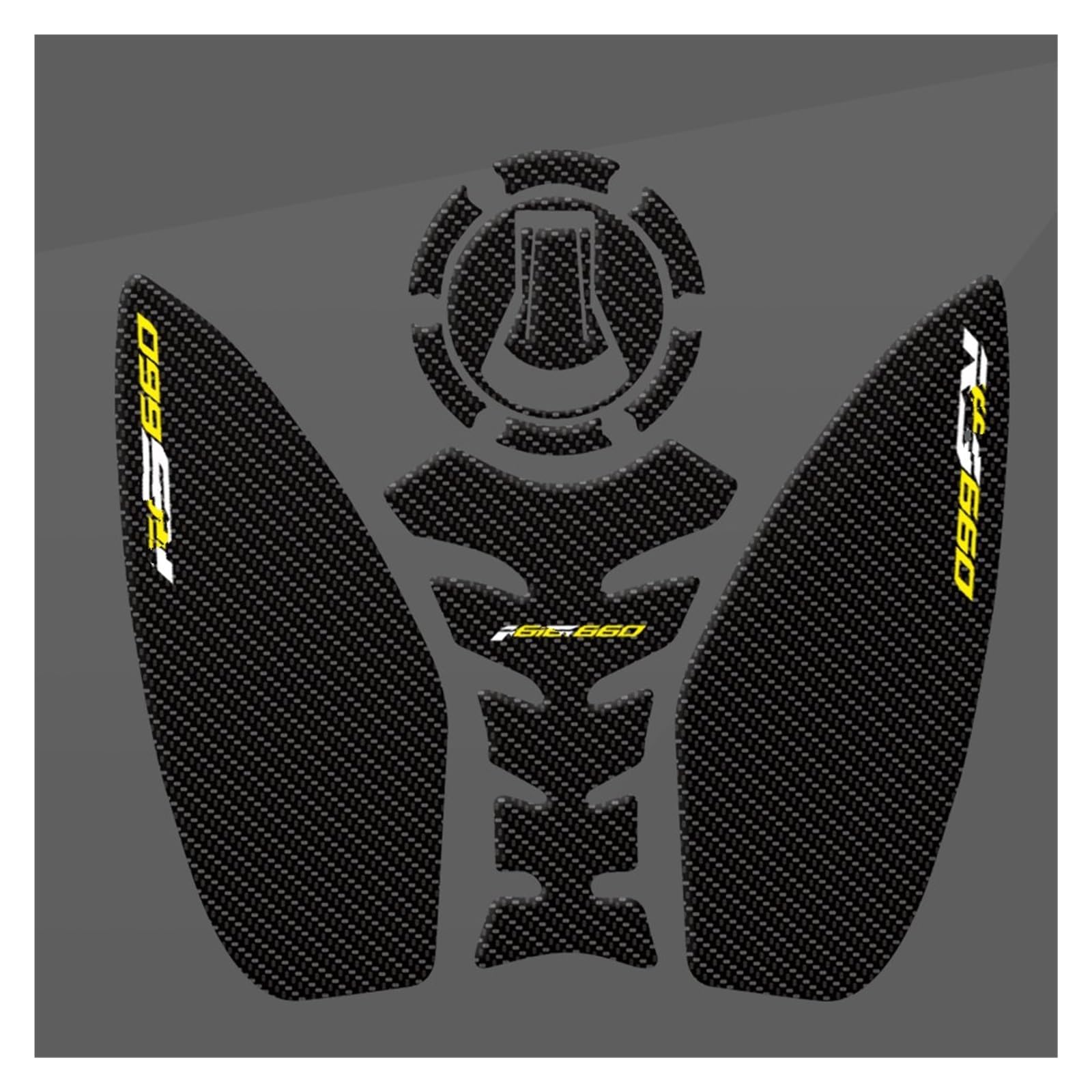 Motorrad Tankpad Motorrad Tank Pad Aufkleber Textur Transparente Aufkleber Für A&PRILIA Für RS660 2023-2020 2022 2021 Tankdeckel Pad Aufkleber(Multi-colored8) von HUIBOOO