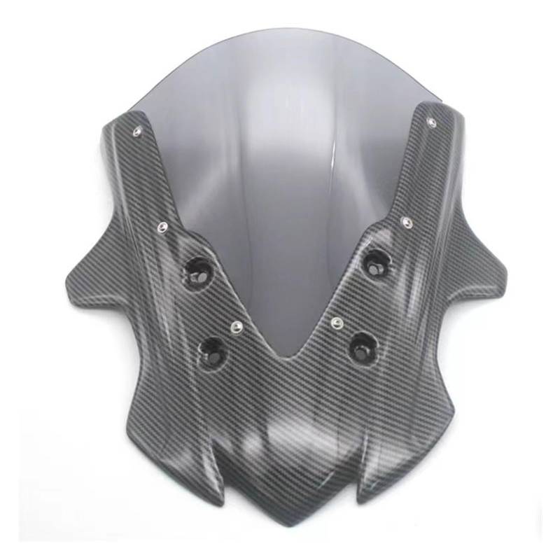 Windschutzscheibe für Motorräder Für CBR650F 2014-2019 2020 Motorrad Windschutz Bildschirm Deflektoren Bildschirm Double Bubble Windschutzscheibe Windschutzscheibe(Type A Carbon Gray) von HUIBOOO