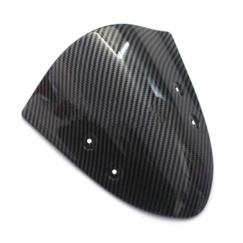 Windschutzscheibe für Motorräder Für K&awasaki Für ER-6N 2012 2013 2014 Motorrad Windschutzscheibe Visier Windschutz Windabweiser Windschutzscheibe(Carbon Look) von HUIBOOO