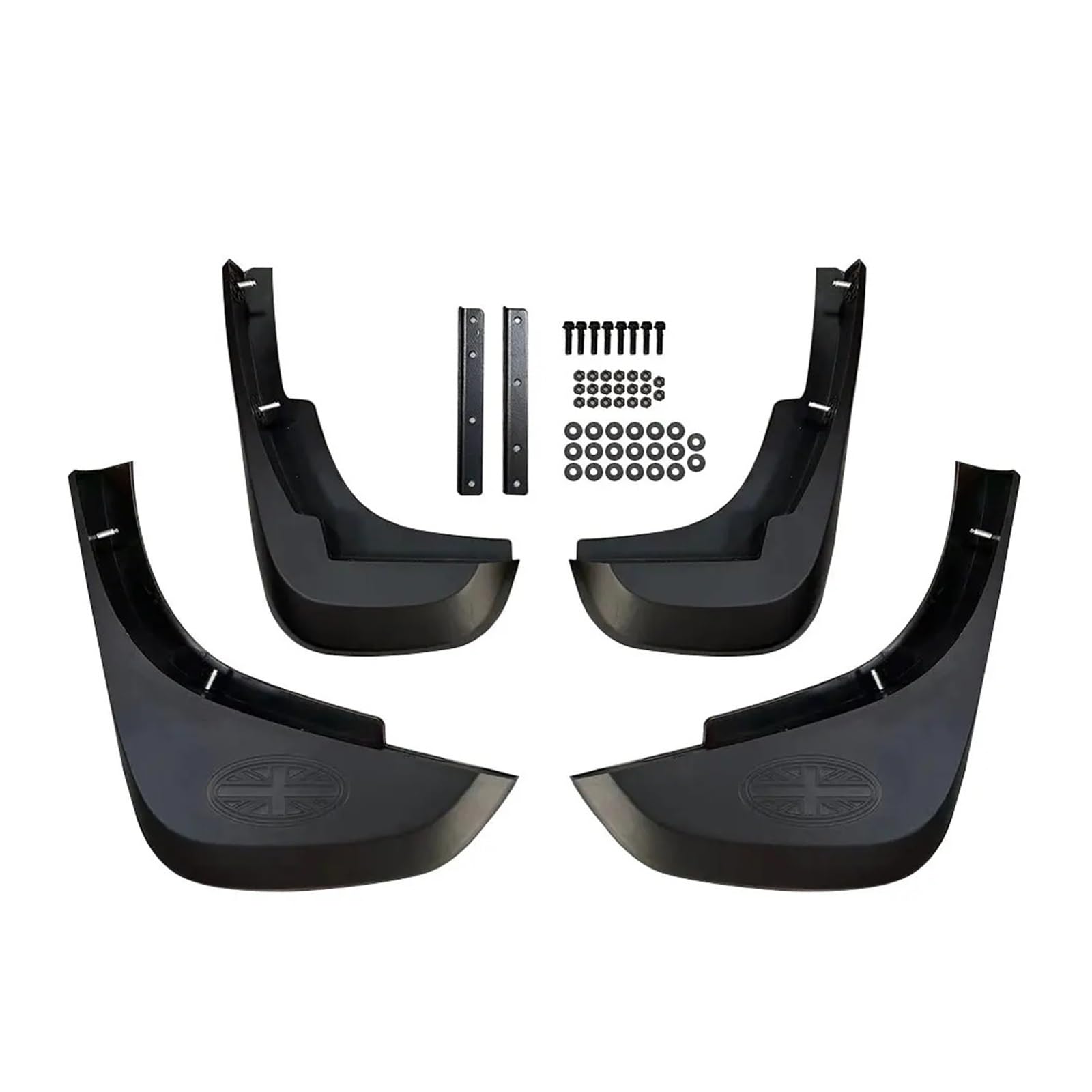 4x kompatibel for Land Rover Defender 110 90 2020 2021 2022 L663 V8 Auto Kotflügel Kotflügel Schmutzfänger Spritzschutz Schmutzfänger vorne Zubehör(Matt black) von HUIFFNG