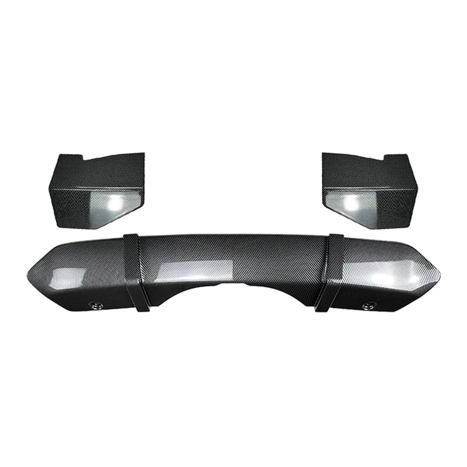 Auto Heckstoßstangen-Diffusor Lip Spoiler Splitter Verkleidung Zubehör Kompatibel for BMW F15 X5 Sport 2014 2015 2016 2017 2018(Carbon look Black) von HUIFFNG