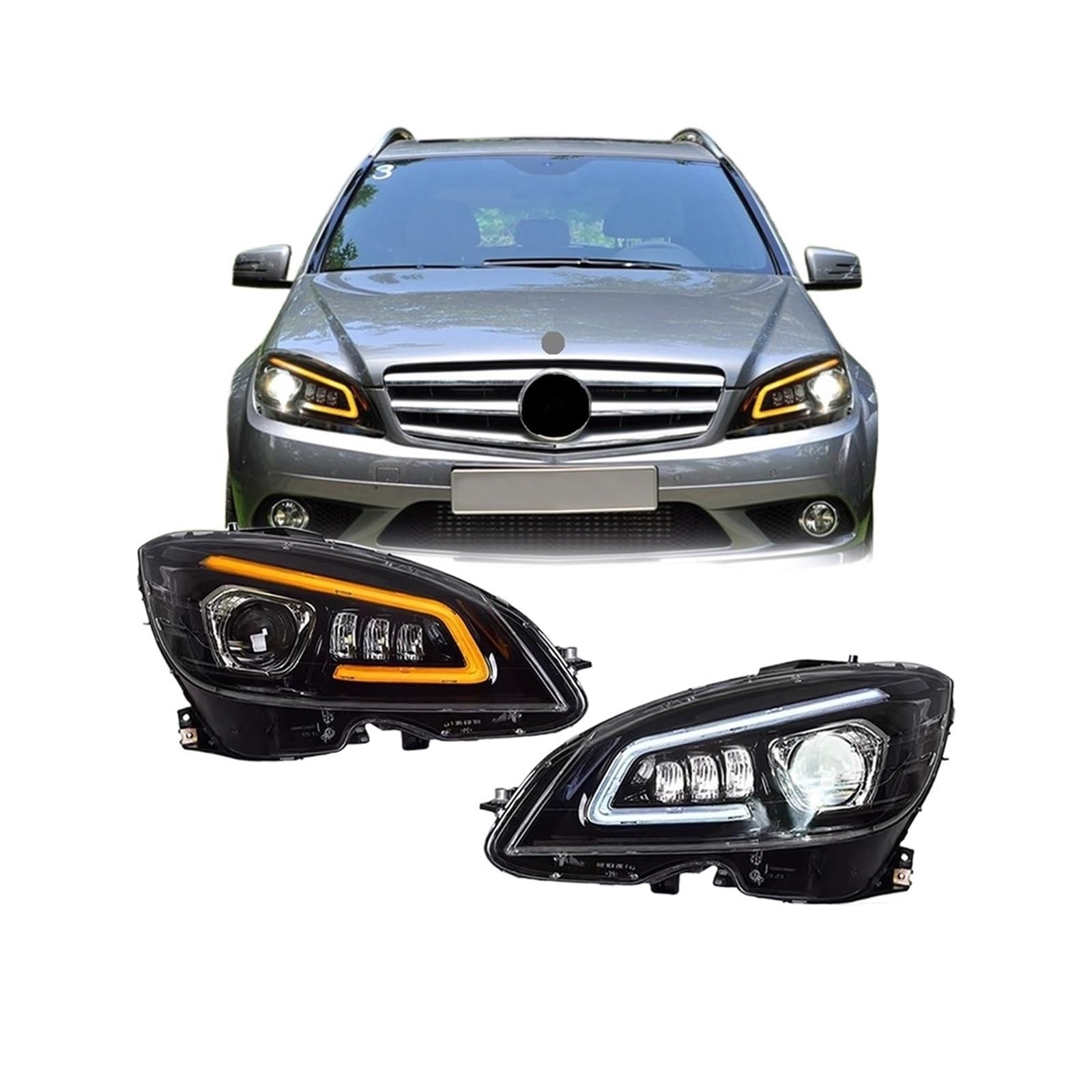 Auto Lichter Kompatibel Für Benz w204 C180 C260 C200 C300 Scheinwerfer 2007-2011 Kopf Lampe DRL Projektor Objektiv Automotive Auto Lichter Kompatibel Für Benz w204 C180 C260 C200 C300 Scheinwerfer 2007-2011 Kopf Lampe DRL Projektor Objektiv Automotive von HUIFFNG