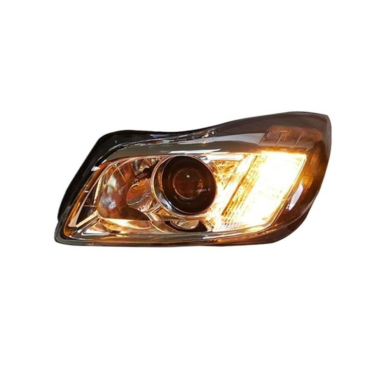 Auto-Styling, kompatibel mit Buick Regal-Scheinwerfer, kompatibel mit Opel Insignia-Scheinwerfer 2009–2013, DRL-Blinker, Abblendlicht, Fernlicht, Projektorlinse(One set,NO AFS) von HUIFFNG