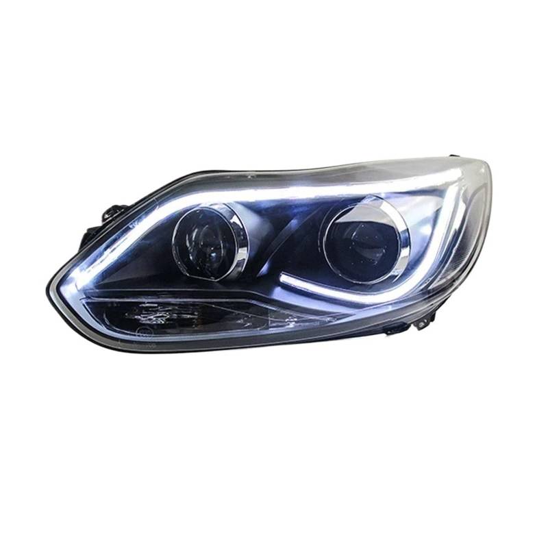 Auto-Styling Kompatibel for Ford Focus Scheinwerfer 2012 2013 2014 Focus 3 LED-Scheinwerfer DRL Hid Scheinwerfer Angel Eye Bi Xenon Strahl Zubehör(5000K) von HUIFFNG