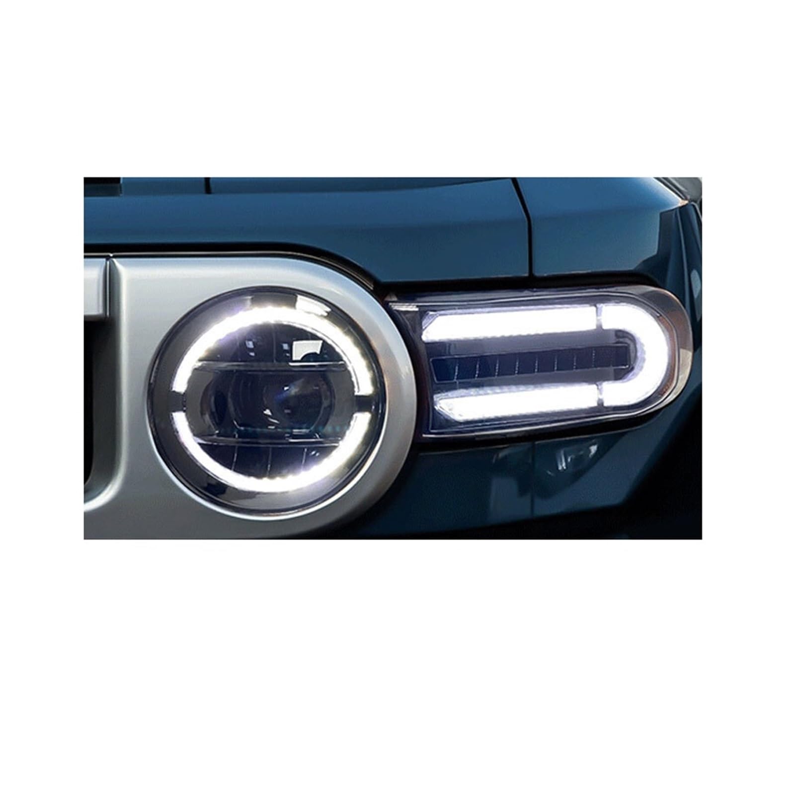 Auto-Vollscheinwerfer für Toyota FJ Cruiser 2007–2020, Kopflampe mit DRL-Objektiv, Streamer, Blinkerlicht, Autozubehör Auto-Vollscheinwerfer für Toyota FJ Cruiser 2007–2020, Kopflampe mit DRL-Objektiv, Streamer, Blinkerlicht, Autozubehör von HUIFFNG
