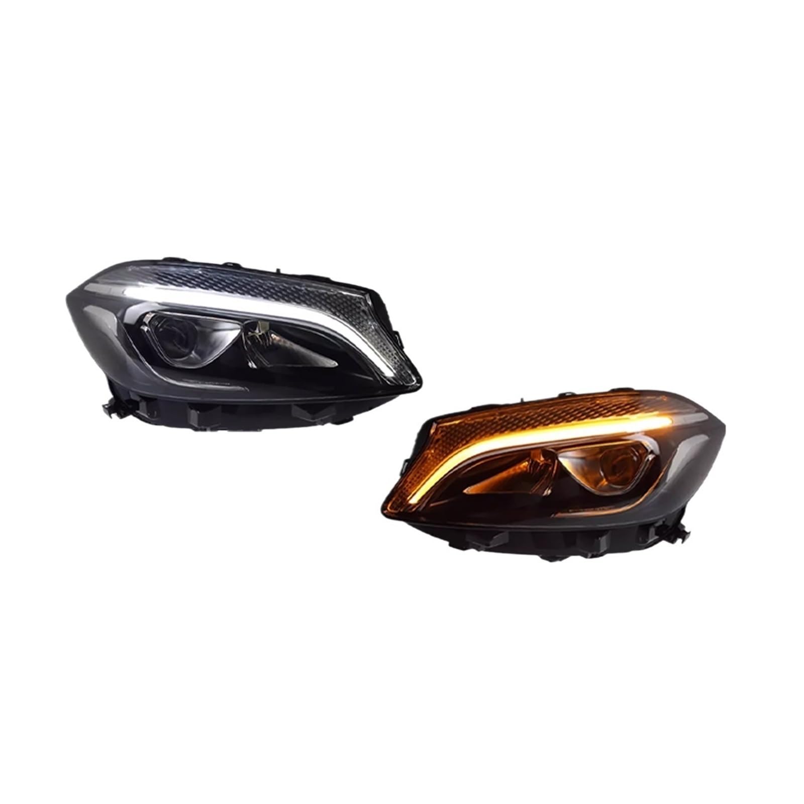 Autoscheinwerfer Kompatibel for -Benz A-Klasse W176 2013-2018 LED Autolampen Tagfahrlicht Dynamische Blinker(Original Halogen) von HUIFFNG