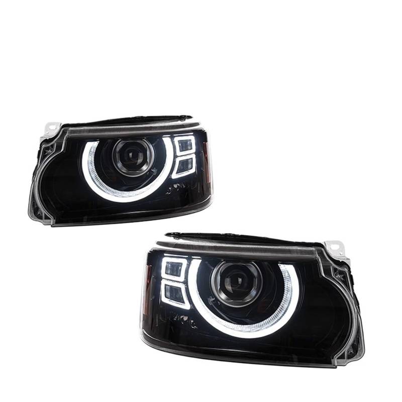 Autoscheinwerfer kompatibel for Range Rover Sport 2005-2013 Voll-LED-Scheinwerferbaugruppe Upgrade Hochkonfiguriertes Projektorobjektiv-Zubehör-Kit(05-09 one pair) von HUIFFNG