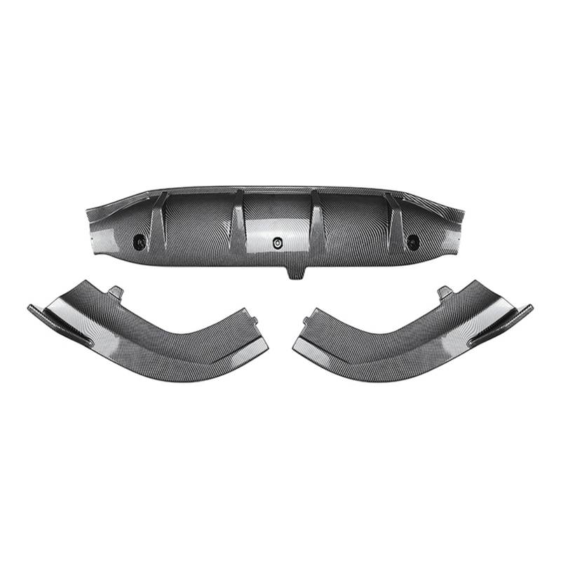 Kompatibel for Mercedes GLC-Klasse X254 2023+ GLC260 300 Auto Heckstoßstange Unterer Diffusor Hinten Seitensplitter Spoilerlippenschutz Auto(Carbon Look) von HUIFFNG