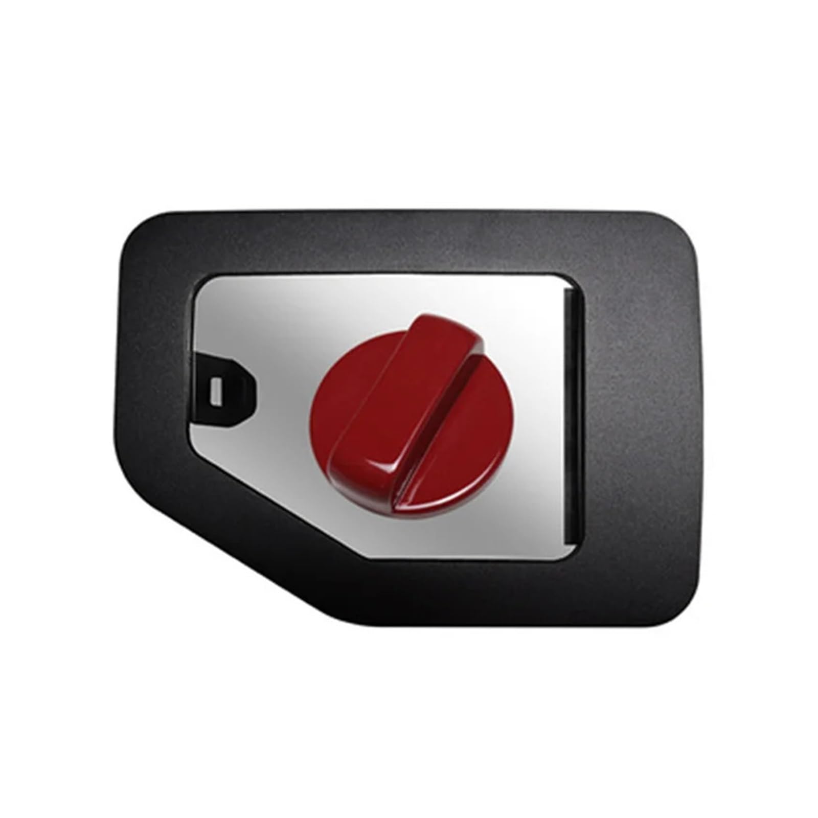 Transparente Aluminiumlegierung Ersatz-Tankdeckel for den Tankdeckel des Autos, kompatibel mit Suzuki Jimny JB64W JB74 2019–2023(Black and red) von HUIFFNG