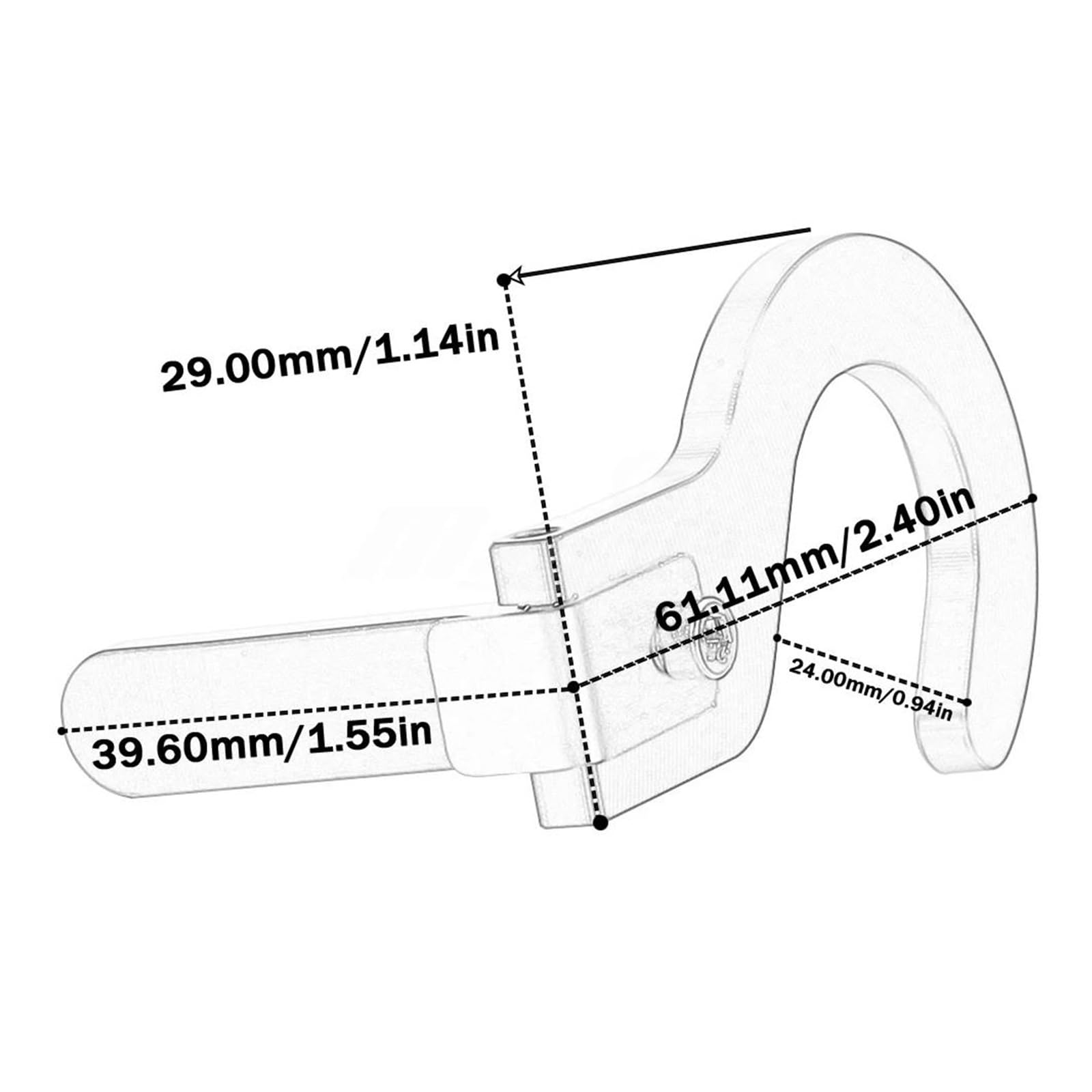 HUIGAR Hupe Taster Schutz Hupe Verlängerung Für YA&MAHA YZFR15 YZF R15 YZF-R15 1995-2024 Motorrad-Hupenschalter-Knopfverlängerungshalterung(Orange) von HUIGAR