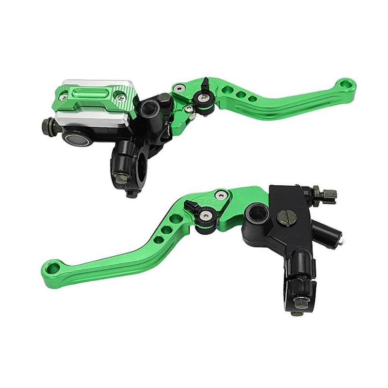 7/8 "22 Mm Einstellbare Getriebe Motorrad Bremse Kupplung Hebel CNC Aluminium Universal Für Honda Yamaha KTM Kawasaki Suzuki Derbi Senda(Green) von HUIKO