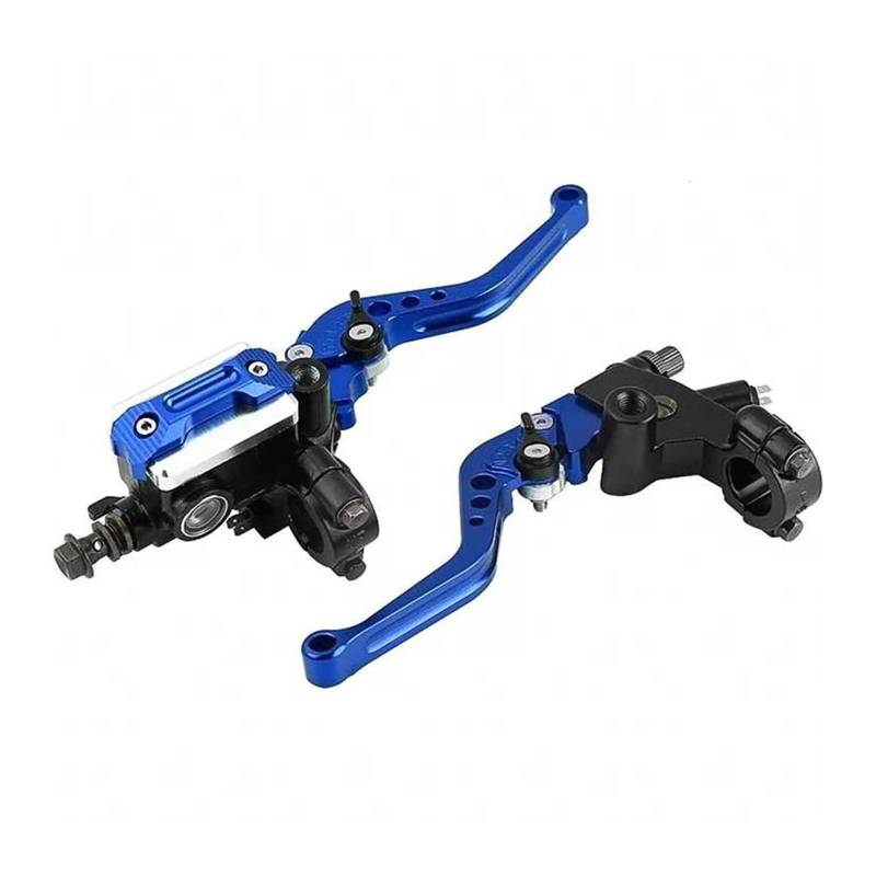 7/8'' Universal Motorrad Bremse Kupplung Hauptzylinder Reservoir Hebel Für Honda Yamaha Links Rechts Griff Änderung Teile(Blue) von HUIKO