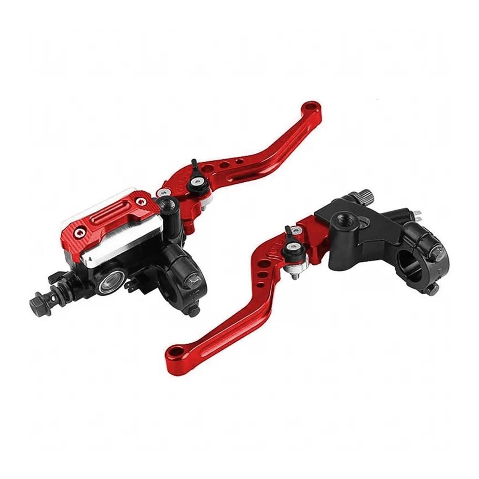 7/8'' Universal Motorrad Bremse Kupplung Hauptzylinder Reservoir Hebel Für Honda Yamaha Links Rechts Griff Änderung Teile(Red) von HUIKO