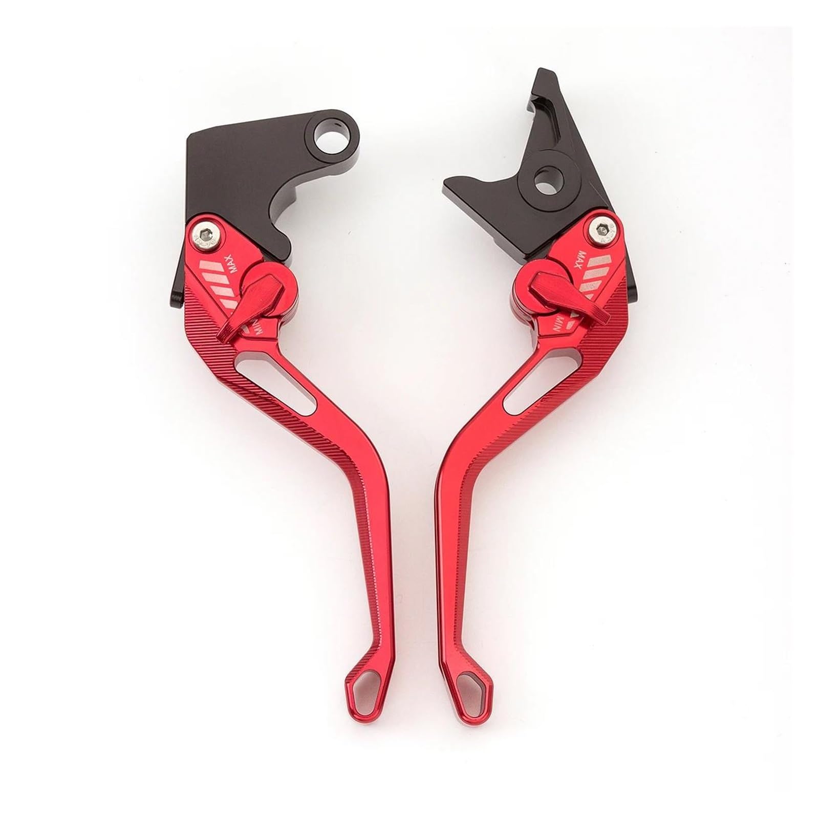 Aluminium Motorrad Klappbar Ausziehbar Bremskupplungshebel Für Suzuki GSX600F 1992-2006 Griff Zubehör(148mm Red) von HUIKO