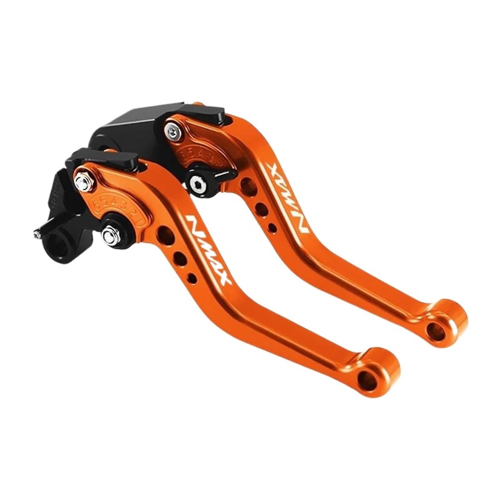 Einstellbare Bremskupplungsgriffhebel Für Yamaha NMAX125 NMAX150 NMAX155 2015-2023 Motorradzubehör(Orange) von HUIKO