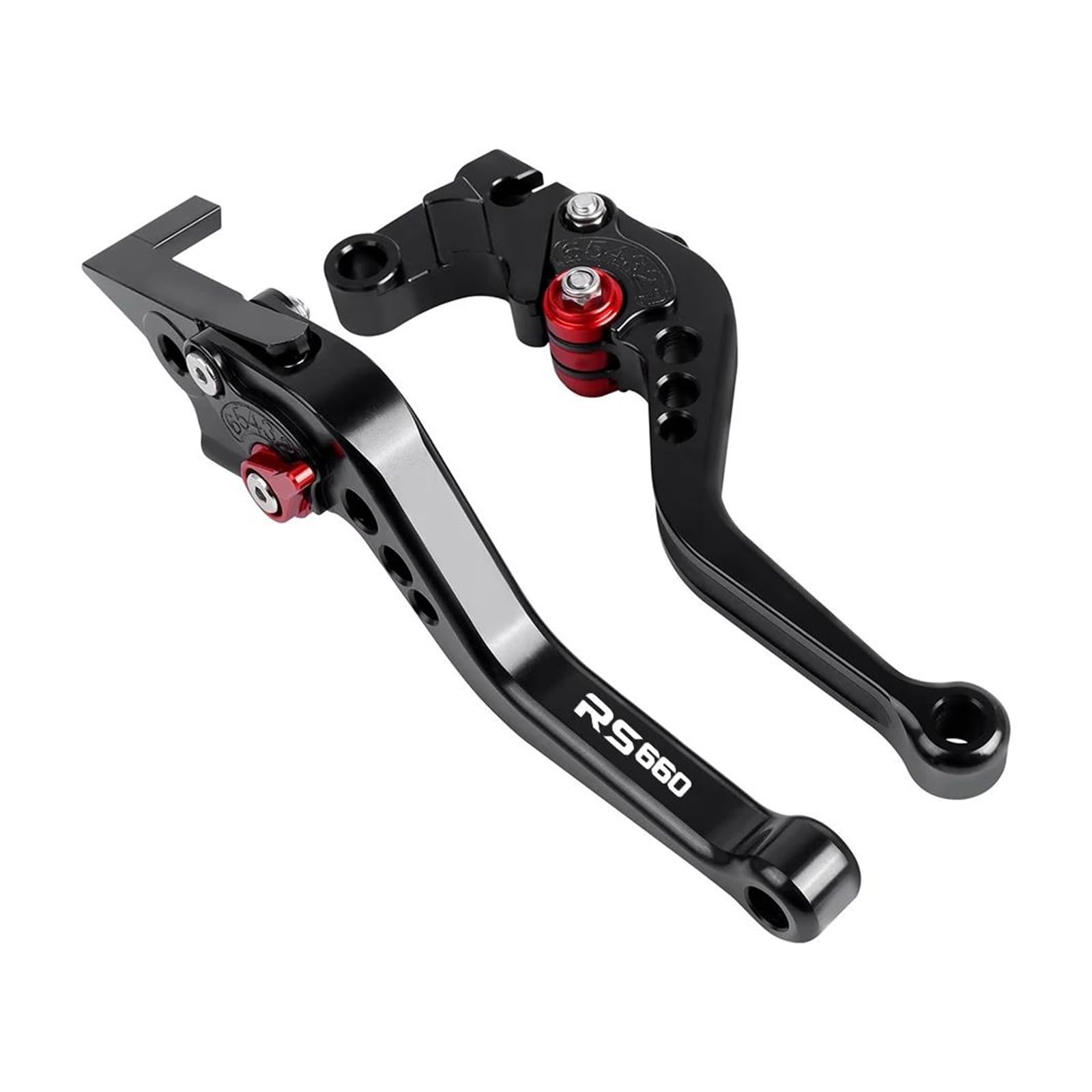 Für Aprilia RS660 TUONO660 RS TUONO 660 2020-2022 Motorrad Kurze Und Lange CNC Bremse Kupplung Hebel Griff Lenker Griffe(Black RS660 short) von HUIKO