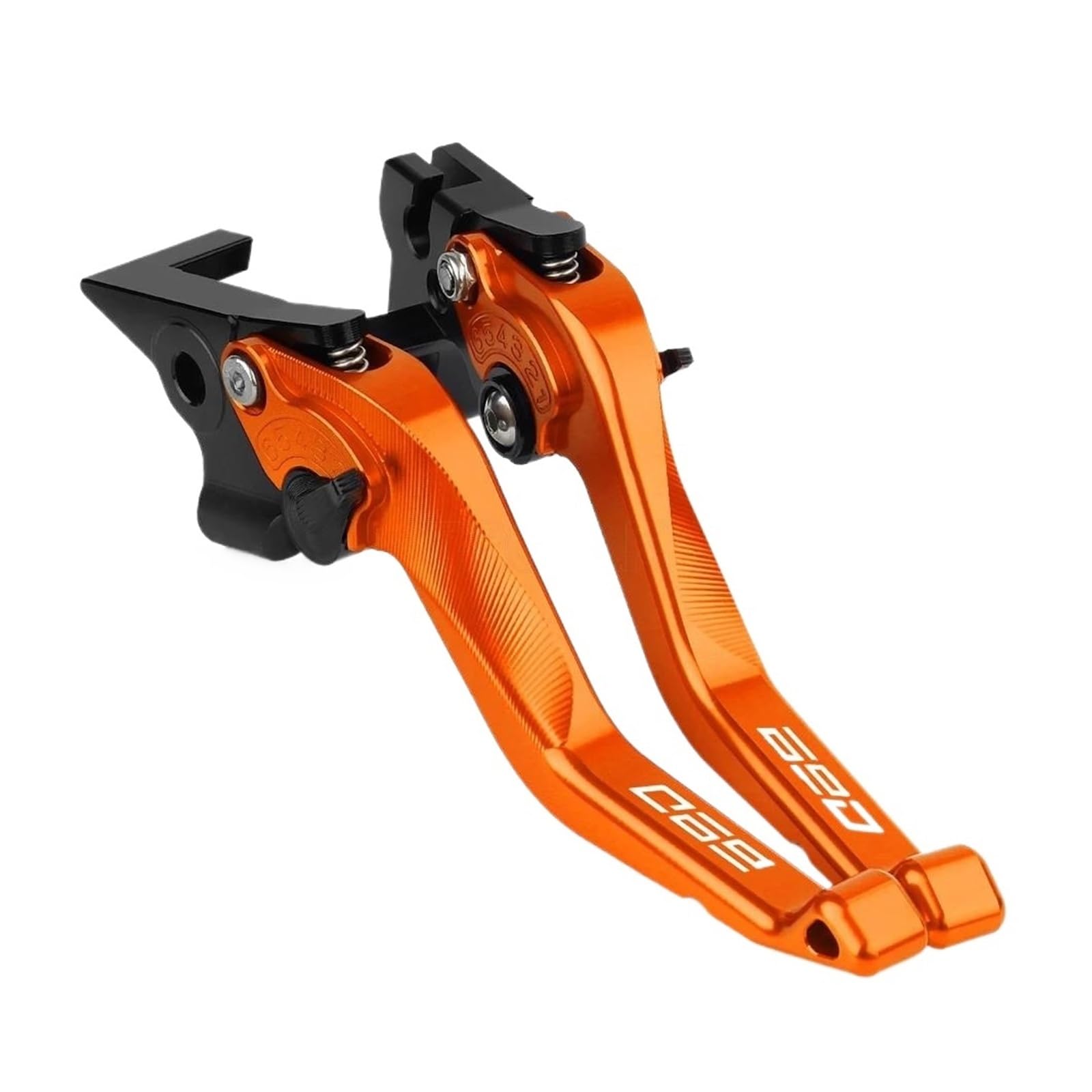 Für KTM 690 Duke SMC SMC-R Enduro R 2015-2022 Motorräder Lenker CNC Bremse Kupplung Hebel Einstellbar(Orange) von HUIKO