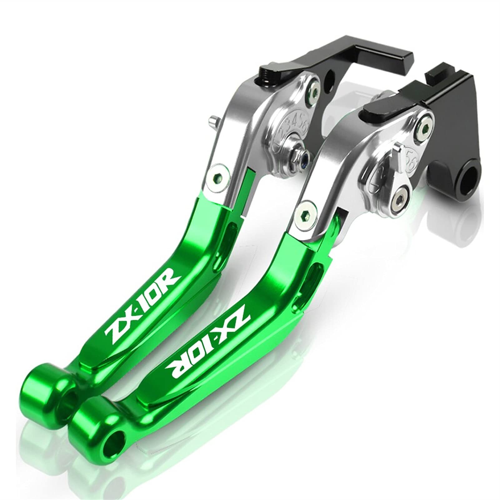 Für Kawasaki NINJA ZX 10R ZX10R 2006-2015 CNC Motorrad Luftfahrt Aluminium Anti-Drop-Bremskupplungshebel(R) von HUIKO