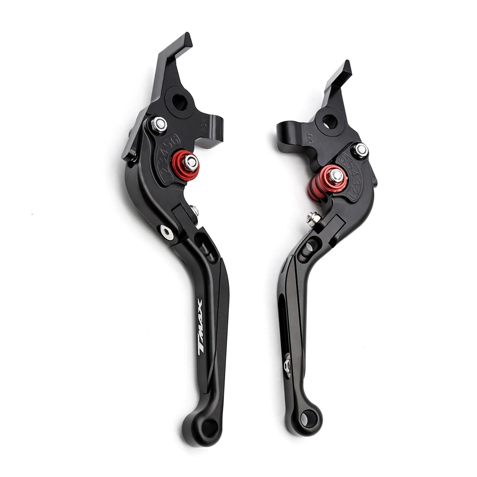 Für Suzuki HAYABUSA GSXR1300 Gsx1300r 1999-2007 Motorrad Folding Erweiterbar Bremse Kupplung Hebel Hand Grip(Black Red) von HUIKO