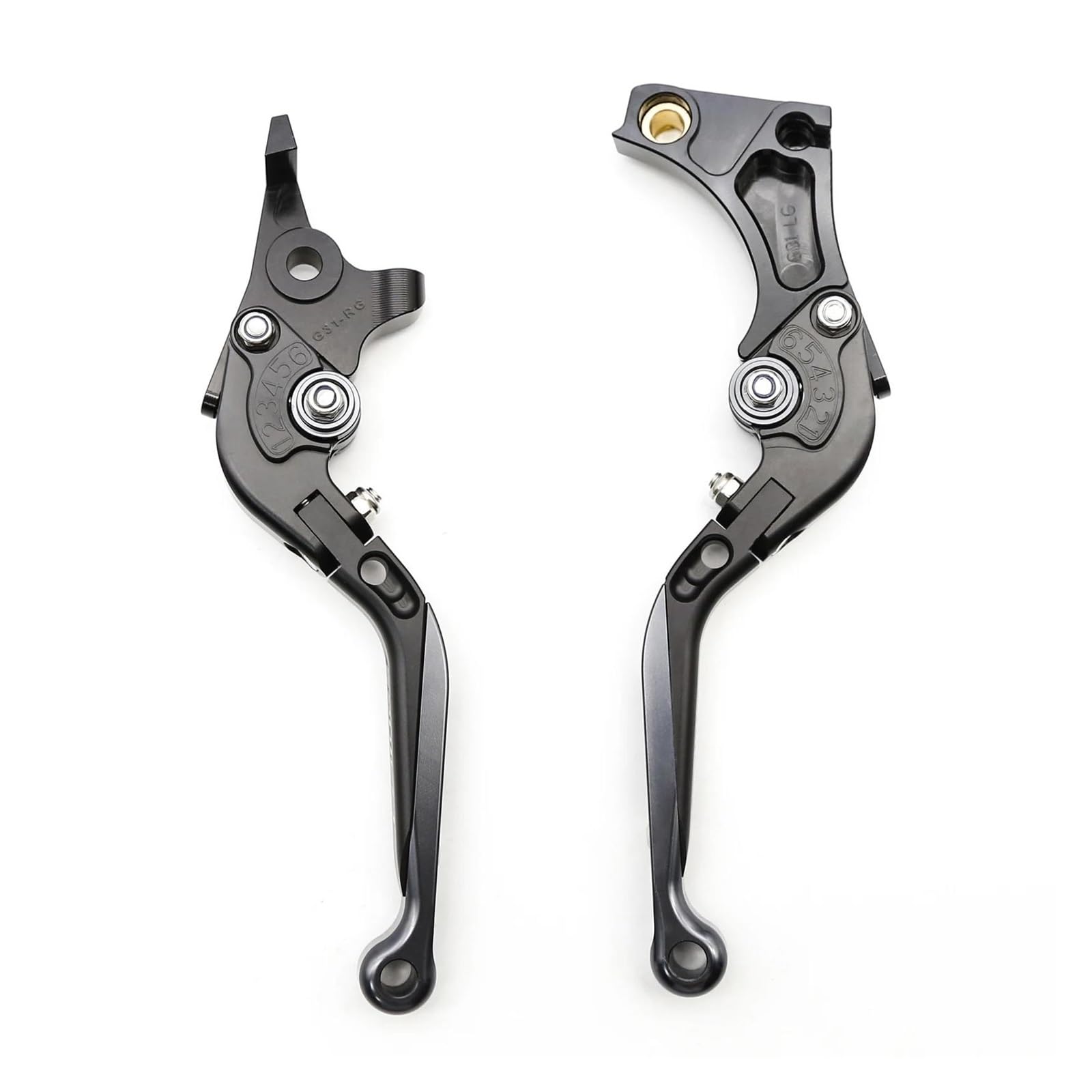 Für Suzuki HAYABUSA GSXR1300 Gsx1300r 1999-2007 Motorrad Folding Erweiterbar Bremse Kupplung Hebel Hand Grip(Gray) von HUIKO