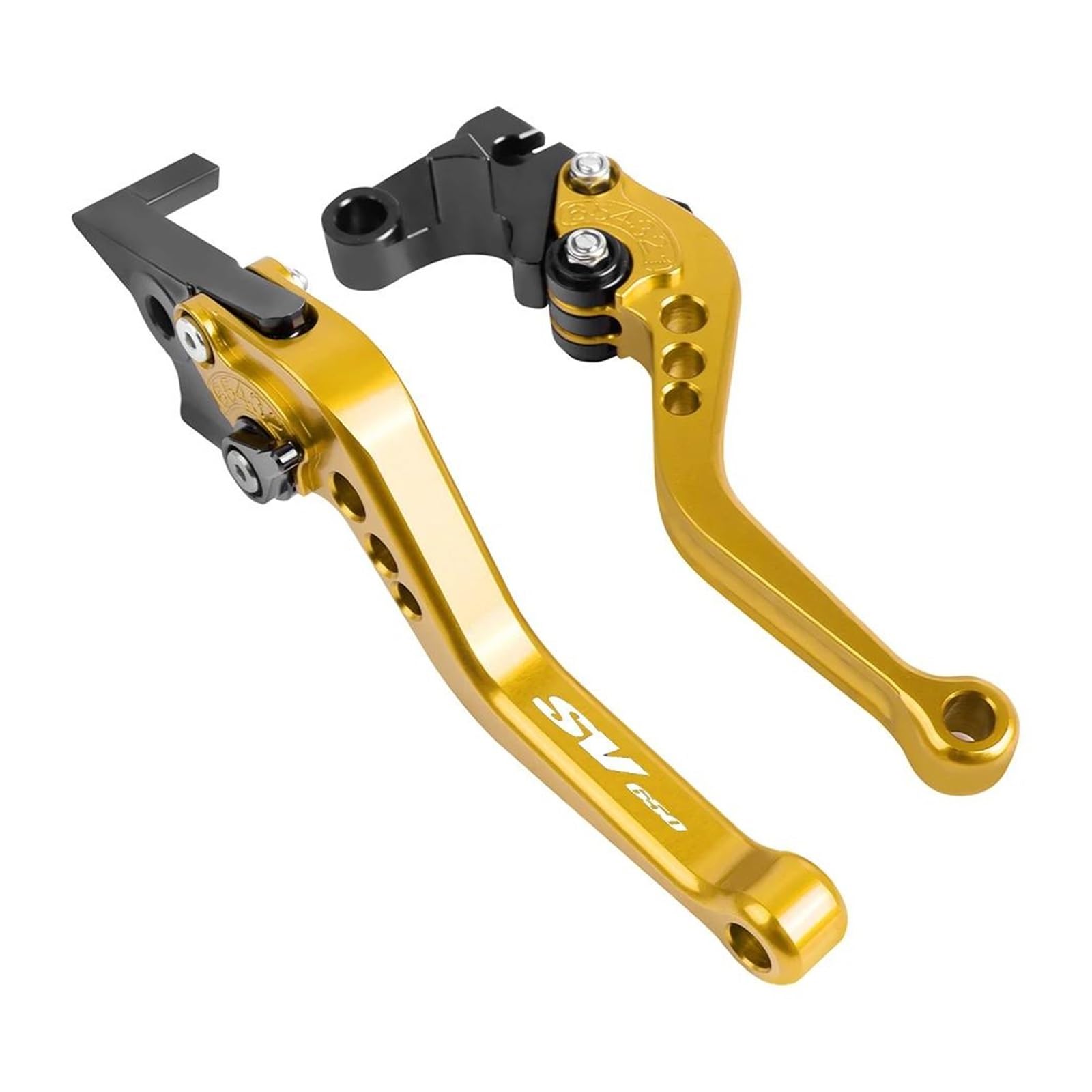 Für Suzuki SV 650 SV650S SV650 SV 650S 1999-2012 Motorrad CNC Kurze/Lange Bremse Kupplung Hebel Lenker Griffe(Yellow short) von HUIKO