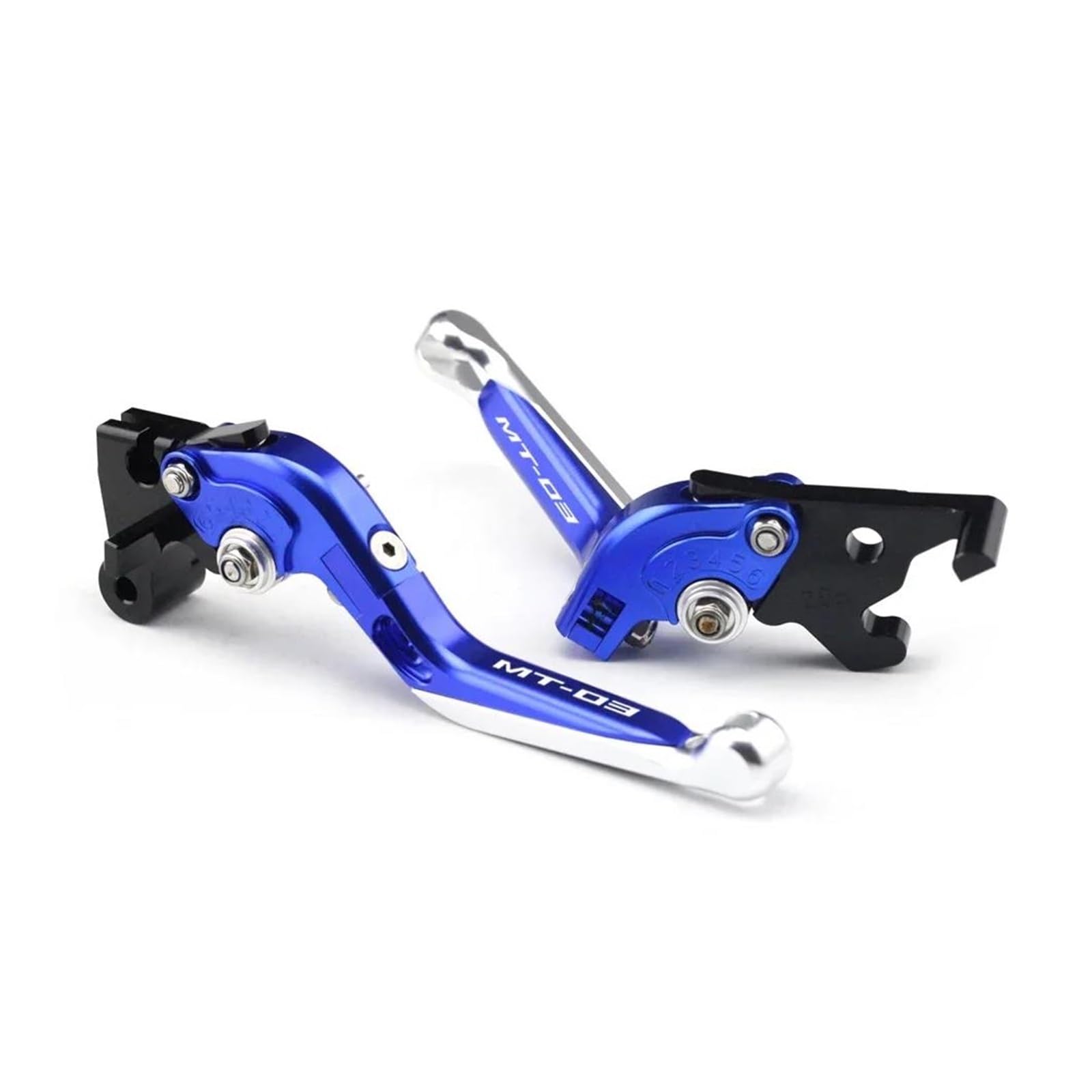 Kupplung Bremshebel Für YAMAHA MT03 MT25 2014-2022 MT 03 25 2021 CNC Motorrad Vorne Spurstange Falten Teleskop Einstellung(MT03 Blue) von HUIKO