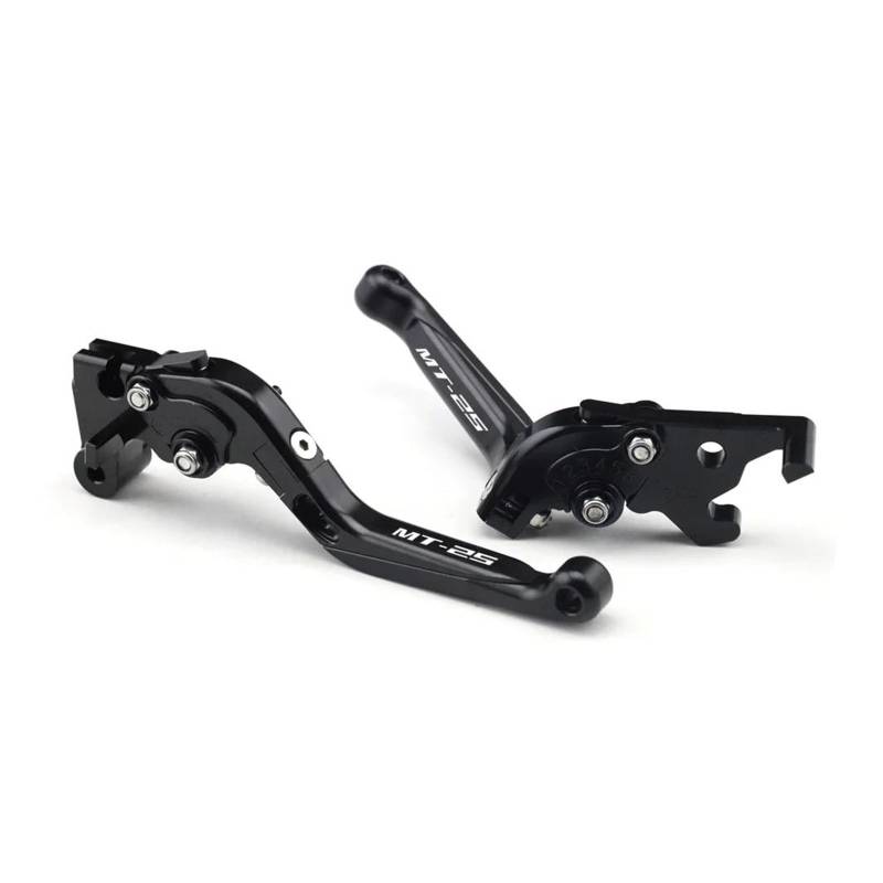 Kupplung Bremshebel Für YAMAHA MT03 MT25 2014-2022 MT 03 25 2021 CNC Motorrad Vorne Spurstange Falten Teleskop Einstellung(MT25 Black) von HUIKO