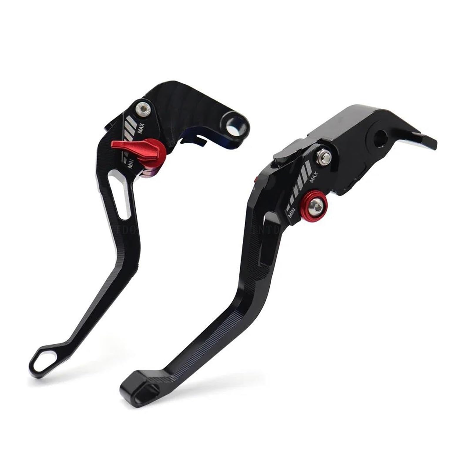 Kupplung Vorne Bremshebel Für DUCATI MONSTER 659 695 696 796 620 400 Motorrad Einstellbare CNC Griffe Einstellen Spurstange Zubehör(Black) von HUIKO