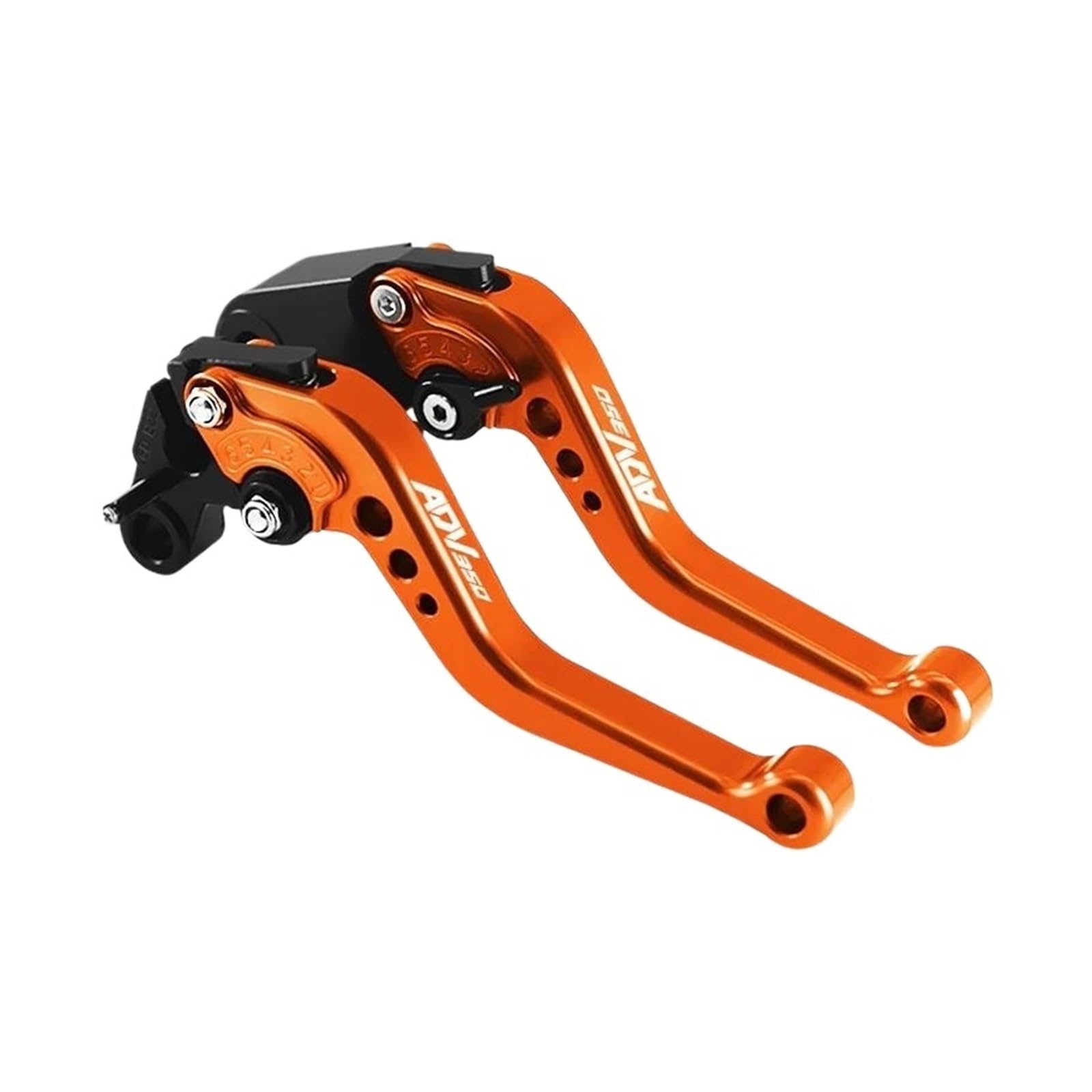 Motorrad Zubehör Griff Hebel Für ADV350 ADV 350 2021-2024 Einstellbare Bremse Kupplung Griff Hebel(Orange) von HUIKO