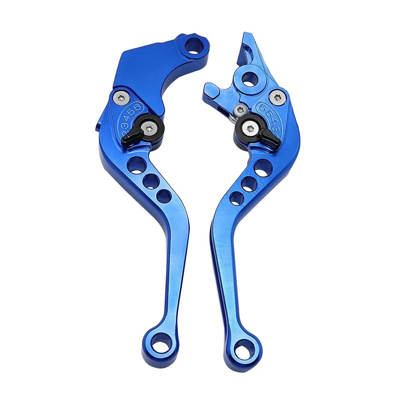 Universal Motorrad Brems Pumpe Bremshebel Einstellbare Getriebe Bremse Kupplung Motorrad Zubehör Für Yamaha Honda Suzuki(Blue) von HUIKO