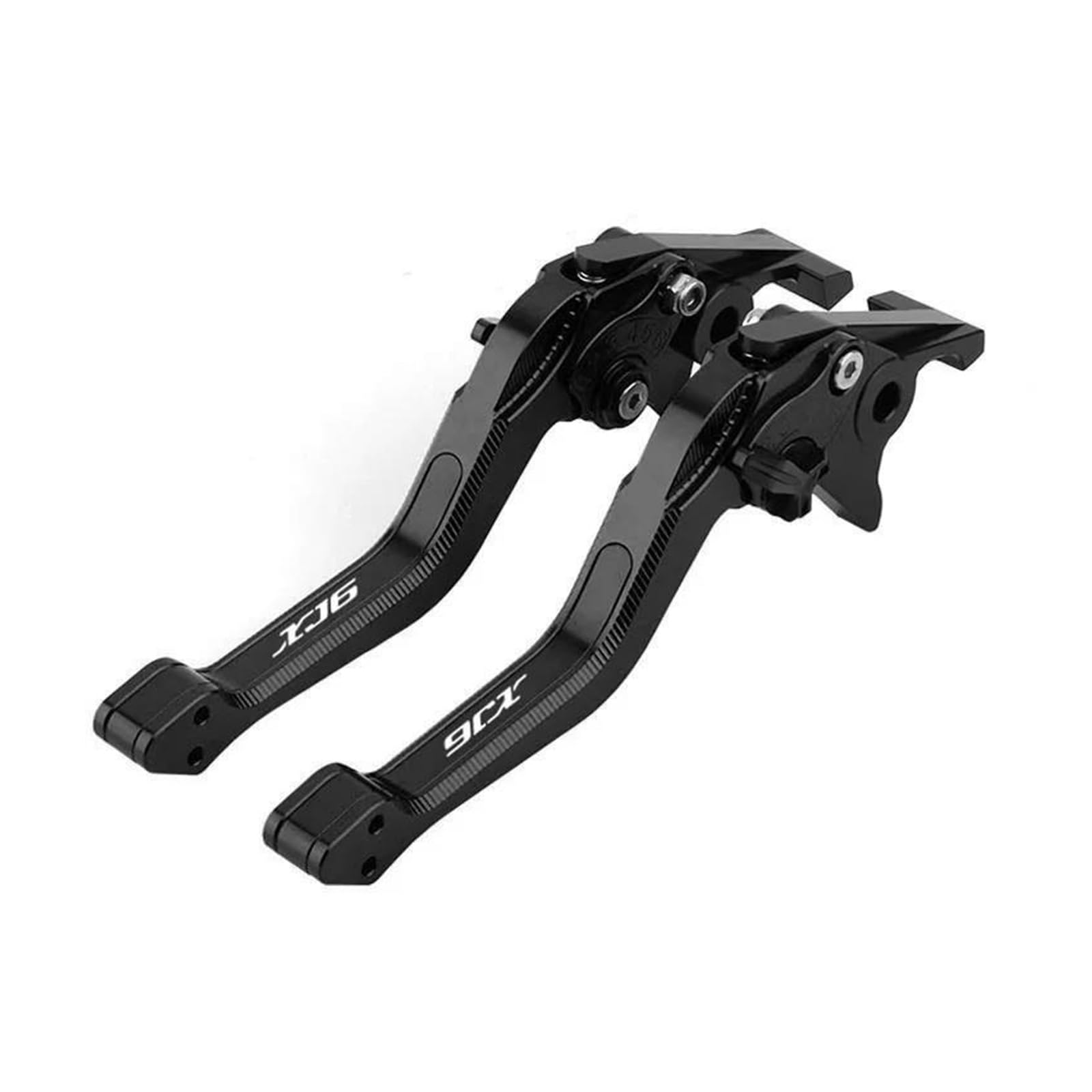 Verstellbarer Hebel Für Motorradbremse Für Yamaha XJ6 Diversion 2009–2015 Kurze CNC 3D Rhombus Feststellbrems Und Kupplungshebel(I) von HUIKO