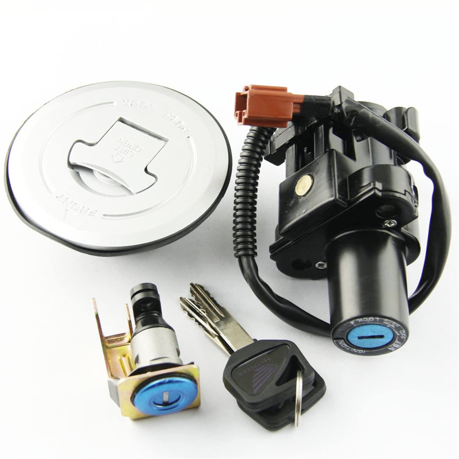 HUILA Motorrad Zündschlüssel Tankdeckel Sitz Lock Kit for CB500 CBR500R CB500F CB500X FA 35010-MJW-A82 35010-MGZ-A00 von HUILA